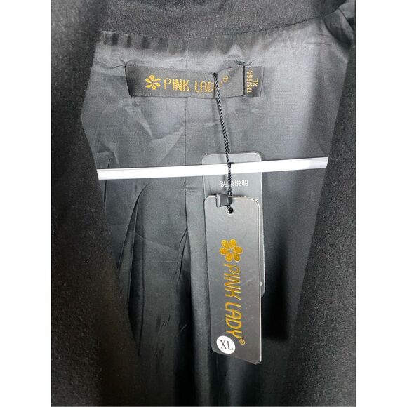 Black lightweight fleece trench coat new with tags - Picture 7 of 7